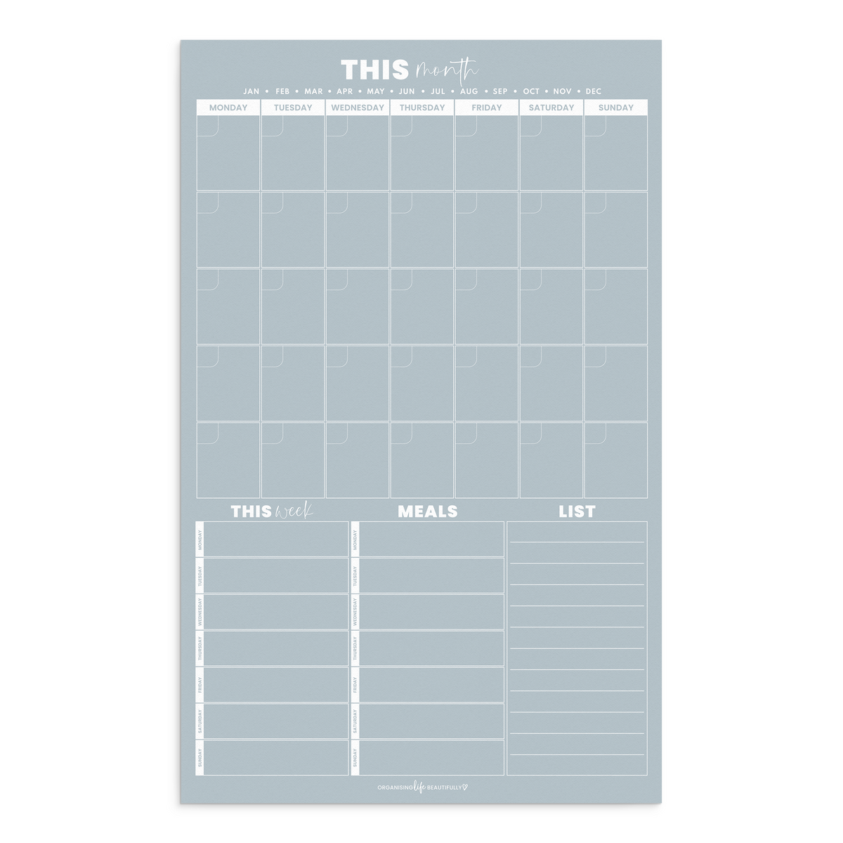 Large Family Calendar • Organise Life, Beautifully!