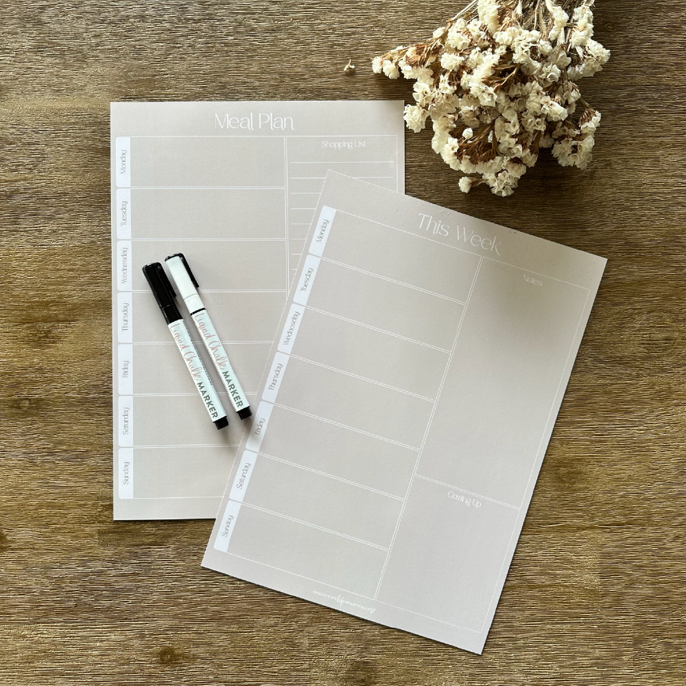 Stone Colour Magnet Planners - Organising Life Beautifully 