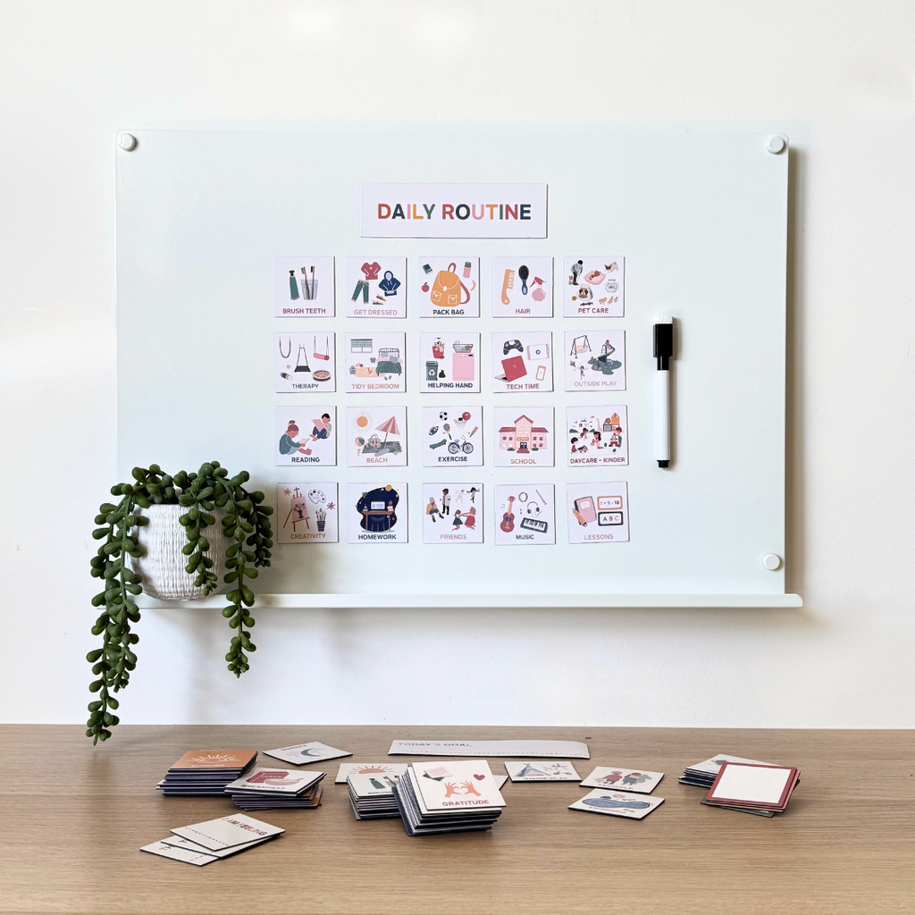 Learn and Play • Kids Daily Routine Magnets • 100 Task and Activity ...