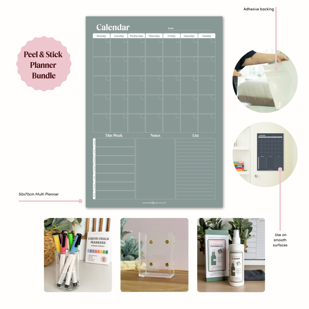 Bundle | Peel & Stick All-in-One Planner - Fern Organising Life Beautifully