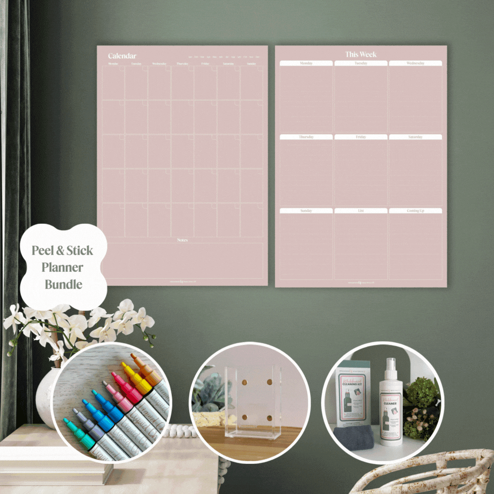 Bundle | Peel & Stick Family Essentials - various colours Organising Life Beautifully