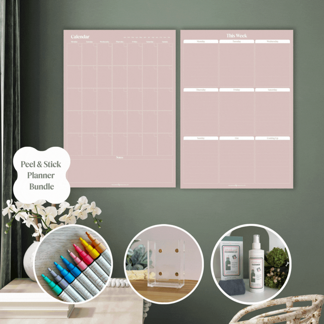 Bundle | Peel & Stick Family Essentials - various colours Organising Life Beautifully