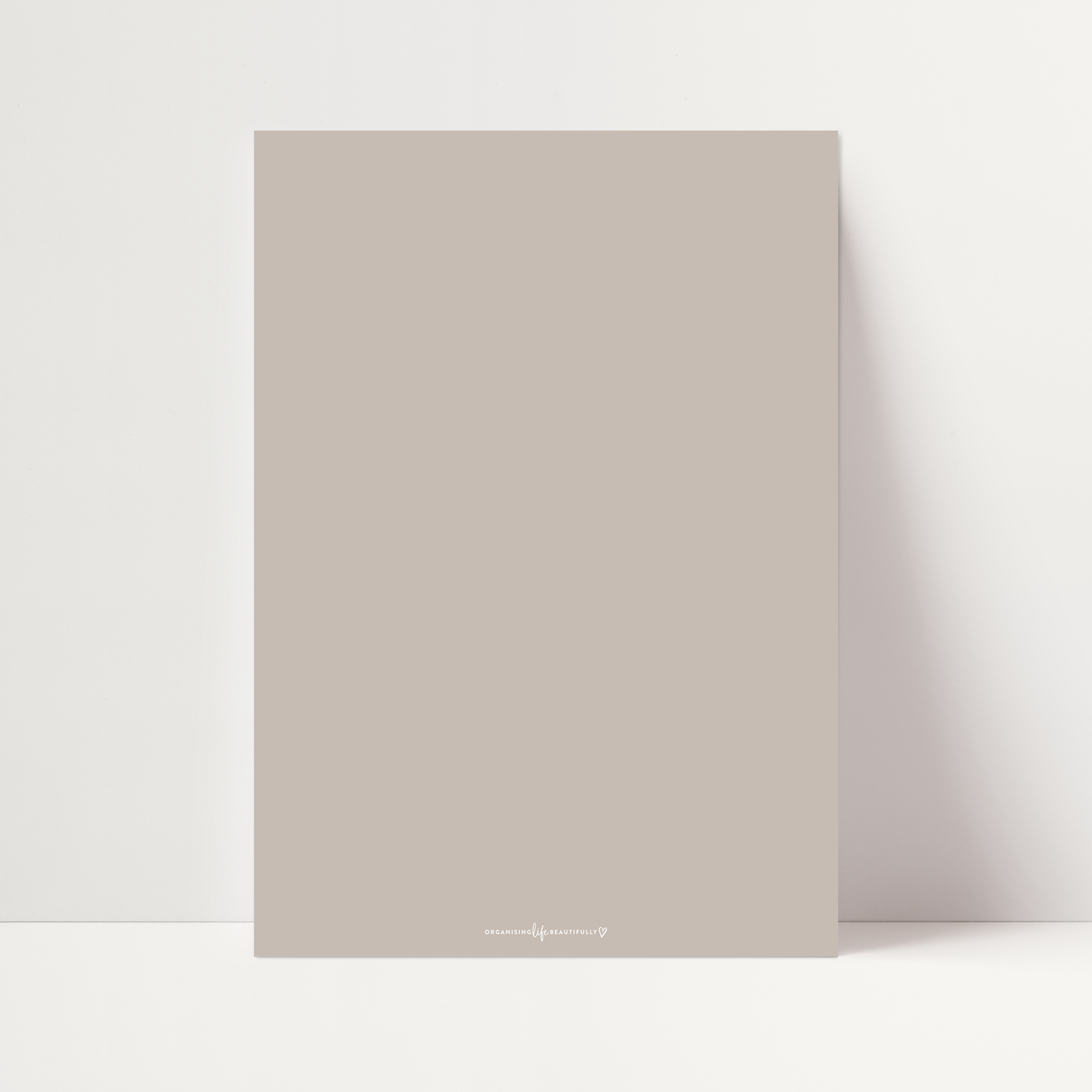 Magnet | Blank Board - Oatmeal (A4) Organising Life Beautifully