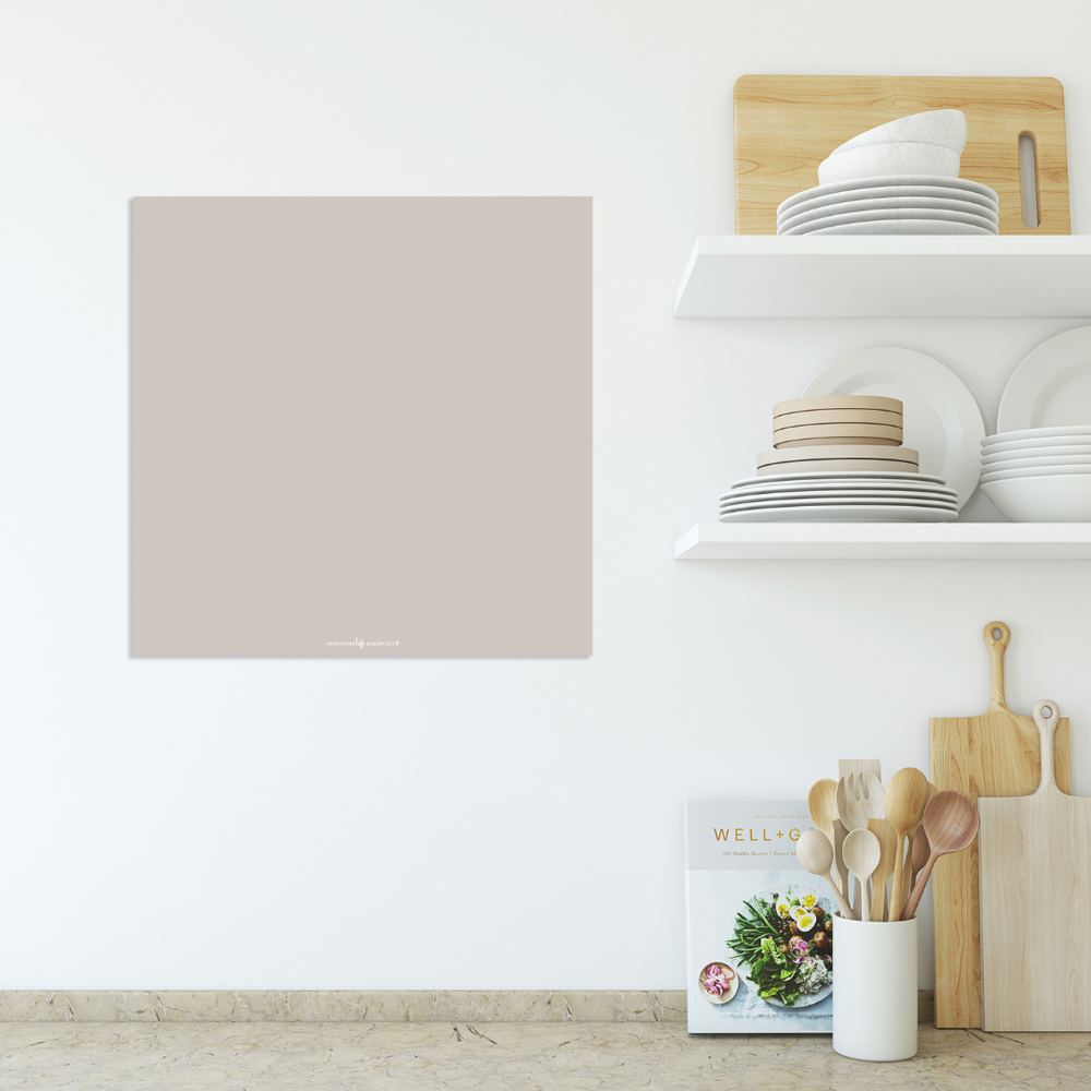 Peel & Stick Wall Planner | Reusable Message Board (40x40cm) Sand Organising Life Beautifully