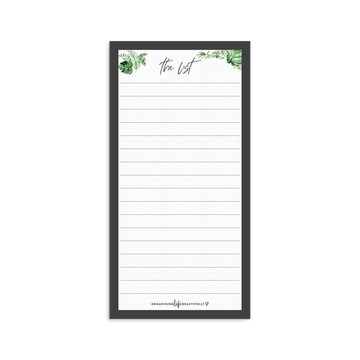 Magnet | Reusable Shopping / To-Do List - Greenery - Organising Life Beautifully
